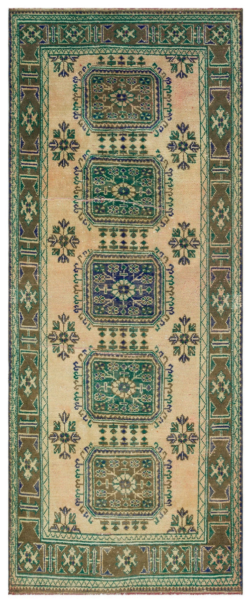 Kavala Kırmızı Klasik Yün El Dokuma Halısı 138 x 333 Apex Unique