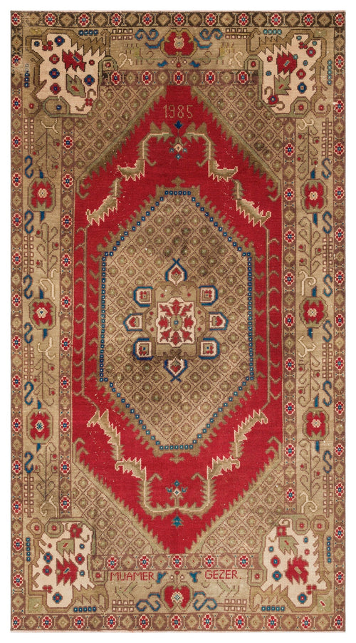 Kavala Kırmızı Klasik Yün El Dokuma Halısı 152 x 276 Apex Unique