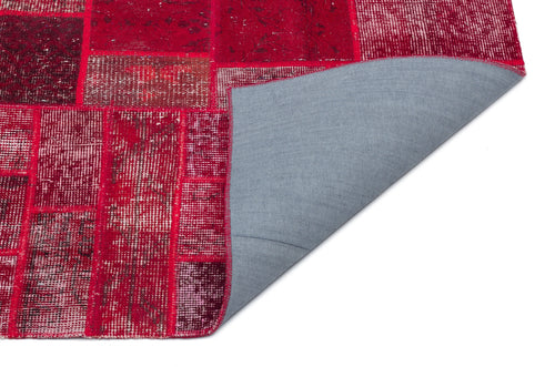 Iskece Kırmızı Eskitme Yün El Dokuma Halısı 079 x 153 Apex Unique