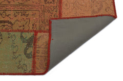 Iskece Kahverengi Eskitme Yün El Dokuma Halısı 120 x 183 Apex Unique