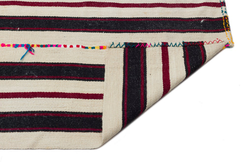 Girit Bej Çizgili Yün El Dokuma Halısı 150 x 307 Apex Unique