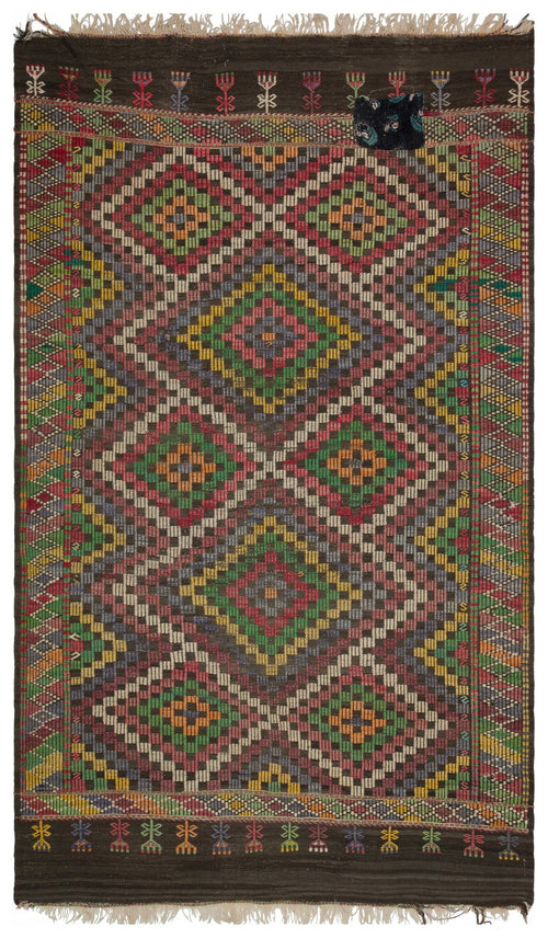 Girit Bej Çizgili Yün El Dokuma Halısı 177 x 300 Apex Unique