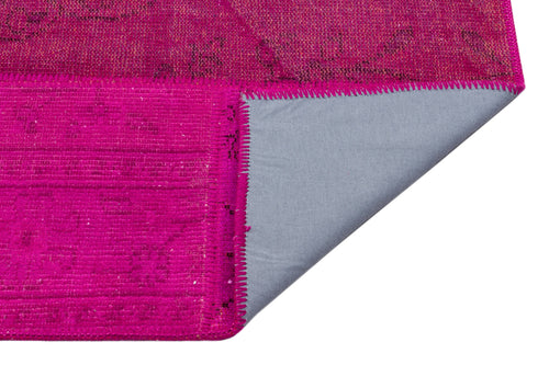 Iskece Pembe Eskitme Yün El Dokuma Halısı 162 x 230 Apex Unique