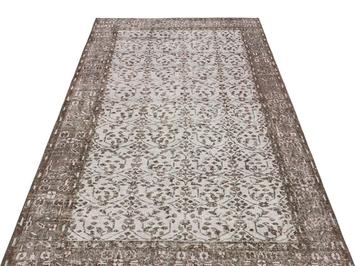 Atina Bej Eskitme Yün El Dokuma Halısı 133 x 219 Apex Unique