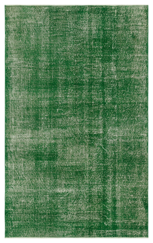 Atina Yeşil Eskitme Yün El Dokuma Halısı 143 x 231 Apex Unique