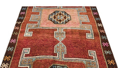Kavala Kırmızı Klasik Yün El Dokuma Halısı 131 x 125 Apex Unique