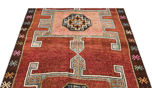 Kavala Kırmızı Klasik Yün El Dokuma Halısı 131 x 125 Apex Unique