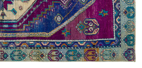 Kavala Mavi Klasik Yün El Dokuma Halısı 095 x 200 Apex Unique