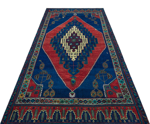 Kavala Mavi Klasik Yün El Dokuma Halısı 138 x 302 Apex Unique