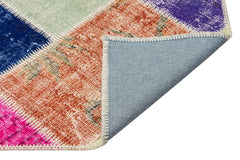 Iskece Bej Patchwork Yün El Dokuma Halısı 160 x 234 Apex Unique