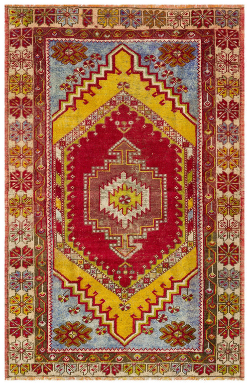 Kavala Kırmızı Klasik Yün El Dokuma Halısı 098 x 148 Apex Unique