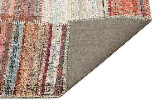 Teselya Bej Çizgili Yün El Dokuma Halısı 160 x 223 Apex Unique