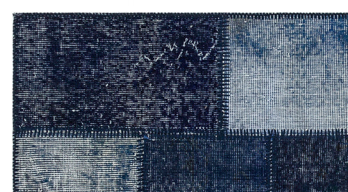 Iskece Mavi Eskitme Yün El Dokuma Halısı 078 x 148 Apex Unique