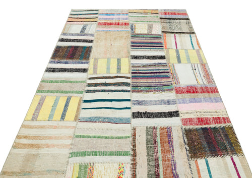 Teselya Bej Eskitme Yün El Dokuma Halısı 149 x 230 Apex Unique