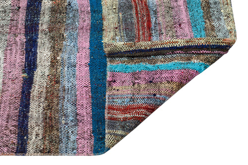 Girit Bej Çizgili Yün El Dokuma Halısı 166 x 306 Apex Unique
