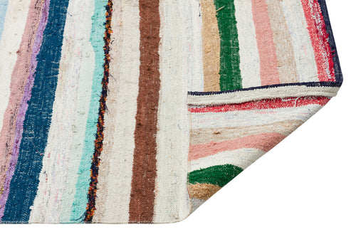 Girit Bej Çizgili Yün El Dokuma Halısı 156 x 248 Apex Unique