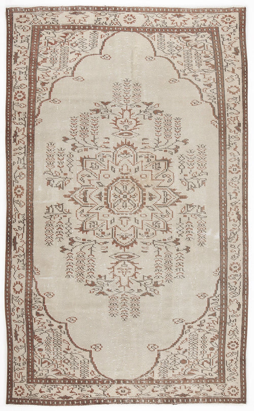 Atina Bej Eskitme Yün El Dokuma Halısı 155 x 262 Apex Unique