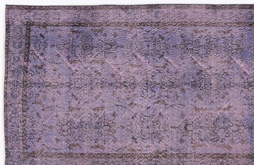 Atina Mor Eskitme Yün El Dokuma Halısı 108 x 226 Apex Unique