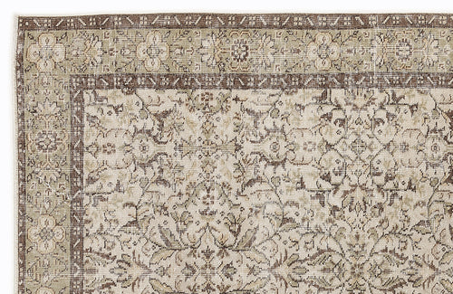Atina Bej Eskitme Yün El Dokuma Halısı 155 x 255 Apex Unique
