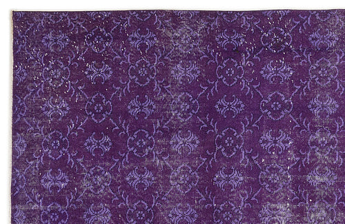 Atina Mor Eskitme Yün El Dokuma Halısı 185 x 276 Apex Unique