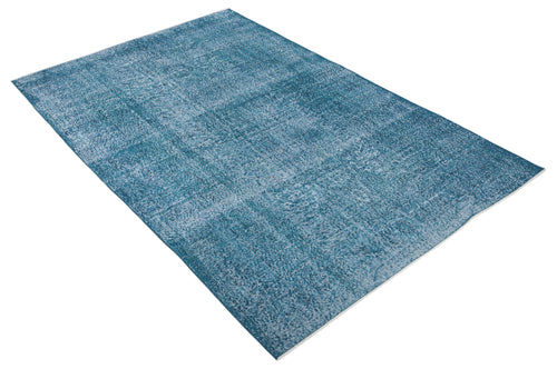 Atina Turkuaz Eskitme Yün El Dokuma Halısı 180 x 281 Apex Unique