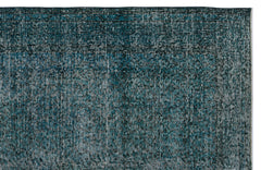 Atina Turkuaz Eskitme Yün El Dokuma Halısı 177 x 276 Apex Unique