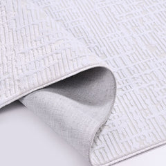 Kimberly Gri Modern Akrilik Polyester Pamuk Makine Halısı Crea