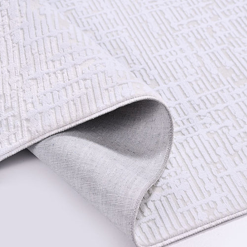 Kimberly Gri Modern Akrilik Polyester Pamuk Makine Halısı Crea