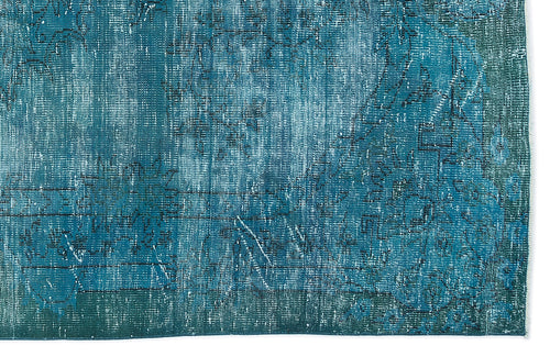 Atina 9522 Turkuaz Eskitme Yün El Dokuma Halısı 185 x 300 Apex Unique