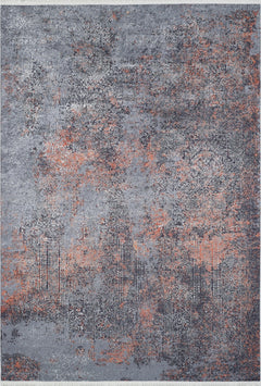 Hurremabad Gri Modern Dijital Baskı Halı Halınet