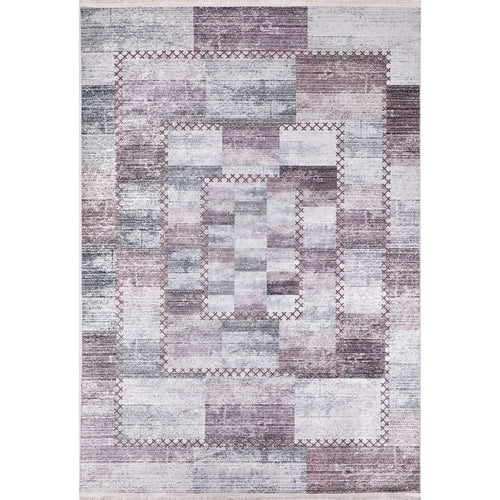 Nankin Mor Patchwork Dijital Baskı Halı Halınet
