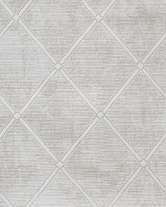 Bodin Krem Geometrik Mikropolyester Makine Halısı Nexus