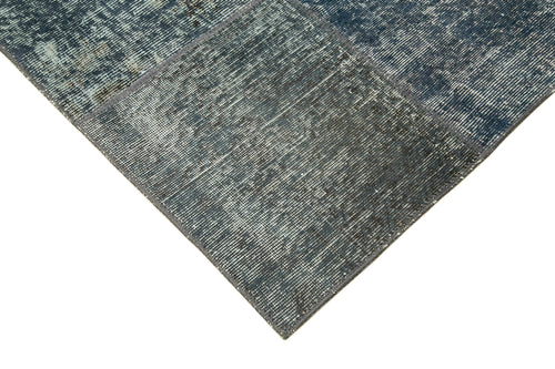 Kırk Yama Gri Patchwork Pamuk Yün El Dokuma Halısı 171x242 Agacan