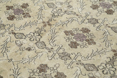 Checkered Kilim Bej Damalı Pamuk Yün El Dokuma Halısı 175x258 Agacan