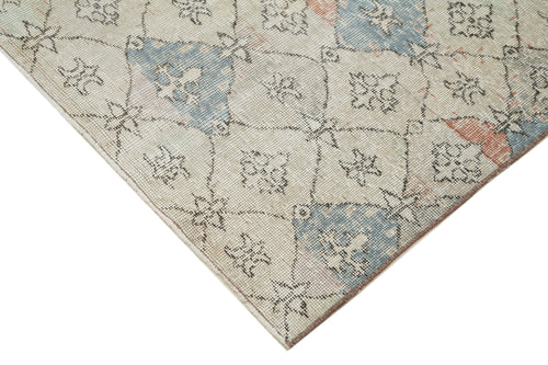 Checkered Kilim Bej Damalı Pamuk Yün El Dokuma Halısı 180x280 Agacan
