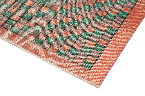 Checkered Runner Beyaz Geometrik Pamuk Yün El Dokuma Halısı 120x320 Agacan