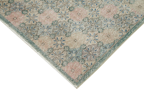 Checkered Kilim Bej Damalı Pamuk Yün El Dokuma Halısı 152x260 Agacan