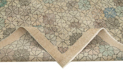 Checkered Kilim Bej Damalı Pamuk Yün El Dokuma Halısı 153x261 Agacan