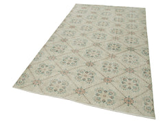 Checkered Kilim Bej Damalı Pamuk Yün El Dokuma Halısı 148x253 Agacan