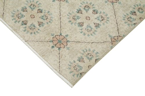 Checkered Kilim Bej Damalı Pamuk Yün El Dokuma Halısı 148x253 Agacan