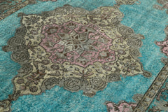 Oyma Vintage Gri Eskitme Pamuk Yün El Dokuma Halısı 180x271 Agacan