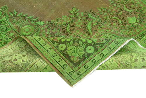 Persian Yeşil Klasik Pamuk Yün El Dokuma Halısı 210x310 Agacan