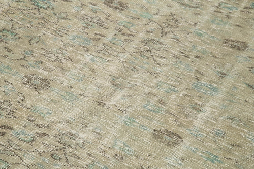 Overdyed Vintage Gri Eskitme Pamuk Yün El Dokuma Halısı 155x257 Agacan