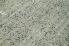 Overdyed Vintage Mavi Eskitme Pamuk Yün El Dokuma Halısı 173x273 Agacan