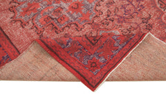 Oyma Vintage Kırmızı Eskitme Pamuk Yün El Dokuma Halısı 175x280 Agacan