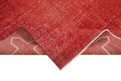Geometric Carpet Kırmızı Geometrik Pamuk Yün El Dokuma Halısı 200x290 Agacan