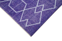 Geometric Carpet Mor Geometrik Pamuk Yün El Dokuma Halısı 166x286 Agacan