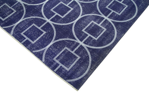 Geometric Carpet Mor Geometrik Pamuk Yün El Dokuma Halısı 218x310 Agacan