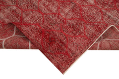 Geometric Carpet Kırmızı Geometrik Pamuk Yün El Dokuma Halısı 154x268 Agacan