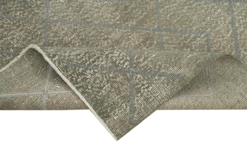 Geometric Carpet Gri Geometrik Pamuk Yün El Dokuma Halısı 116x154 Agacan